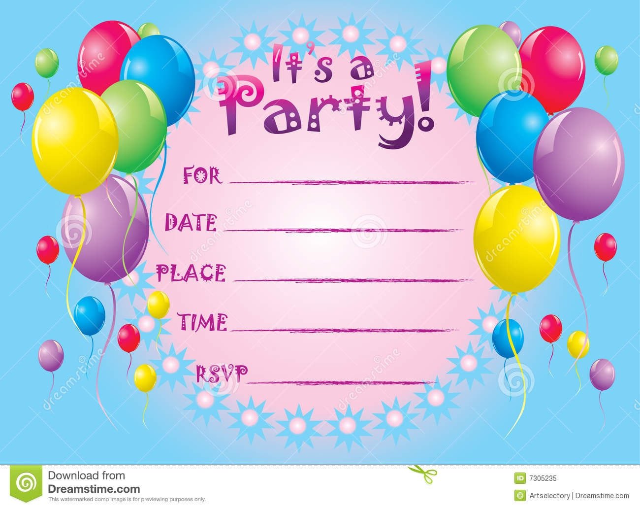 Doc    Invitation Cards Birthday â Child Birthday Party